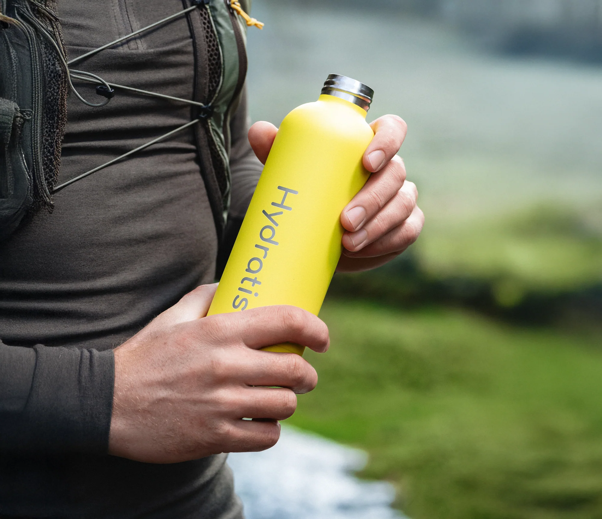 Gourde isotherme Jaune Hydratis - Image 3