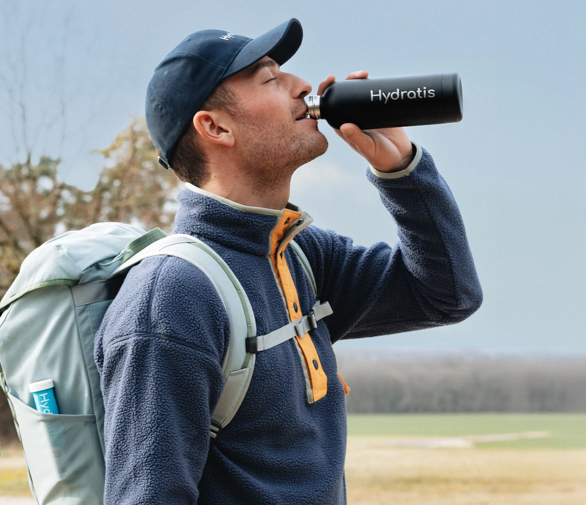 Gourde isotherme Noire Hydratis - Image 3