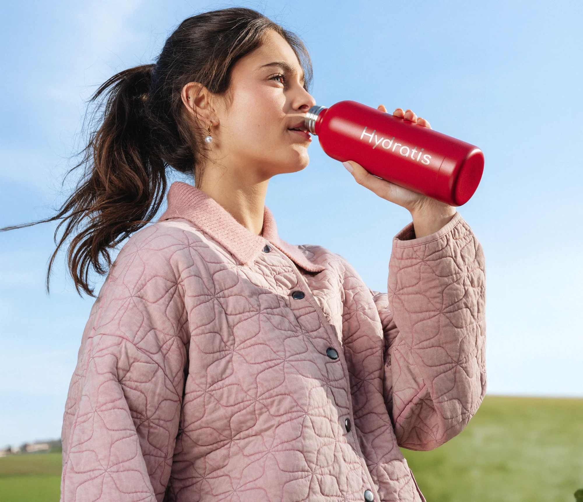 Gourde isotherme Rouge Hydratis - Image 3